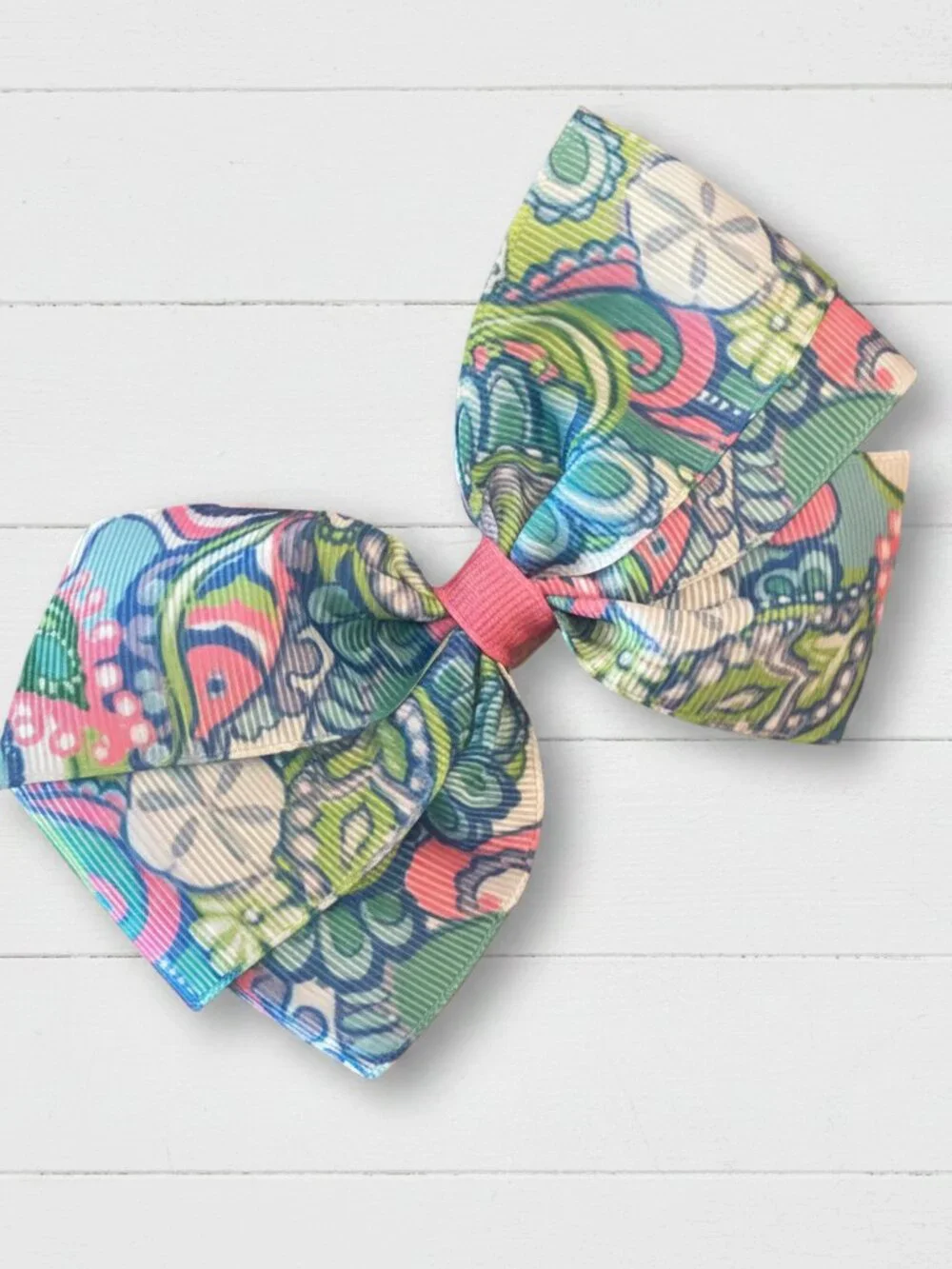 Conch Shells Hair Bow, girl, NWT, preppy